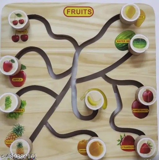 Bright Mind fruits Maze Puzzle